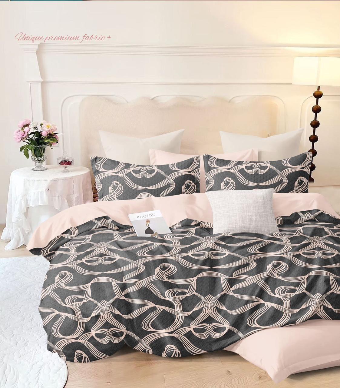 Luxurious Brown Snake Coffee Fitted Bedsheet Set